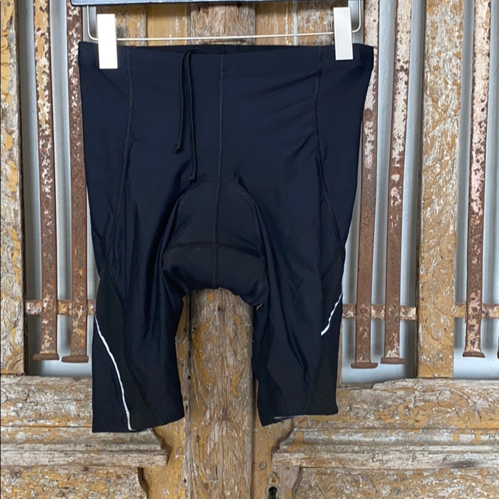 NISHIKI BLACK PADDED CYCLE BIKE SHORTS M